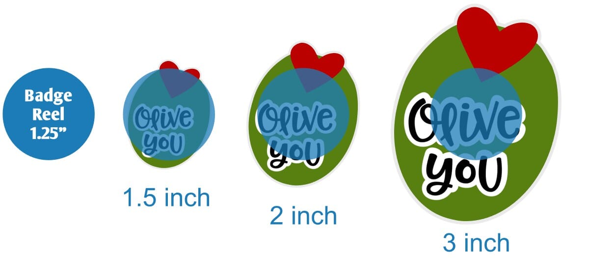 Olive You - Acrylic Shape #409