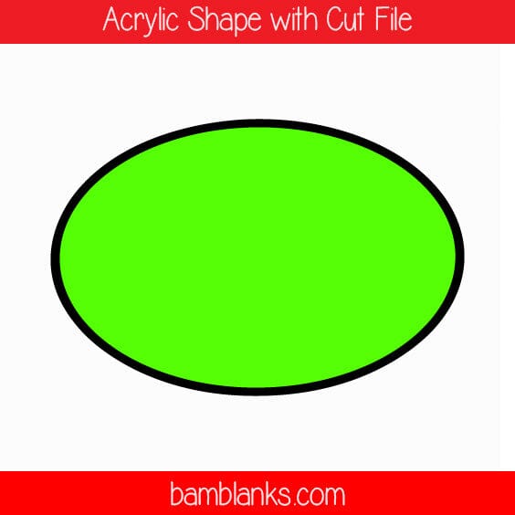 Oval - Acrylic Shape #359