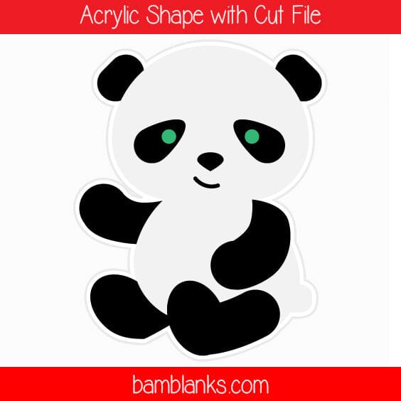 Panda - Acrylic Shape #479