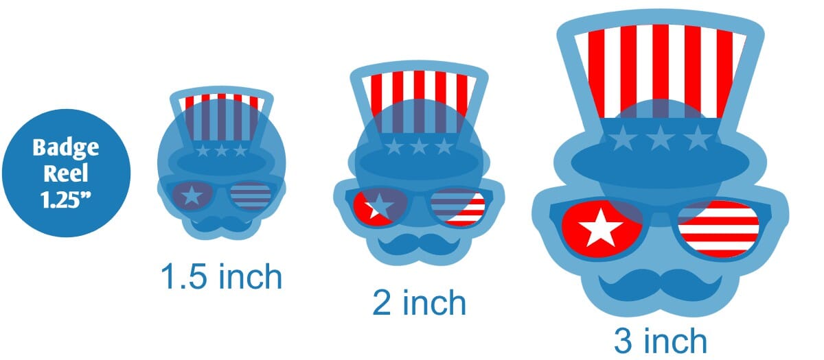 Patriotic Face - Acrylic Shape #741