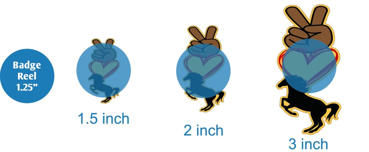 Peace Love and Mustangs - Acrylic Shape #252