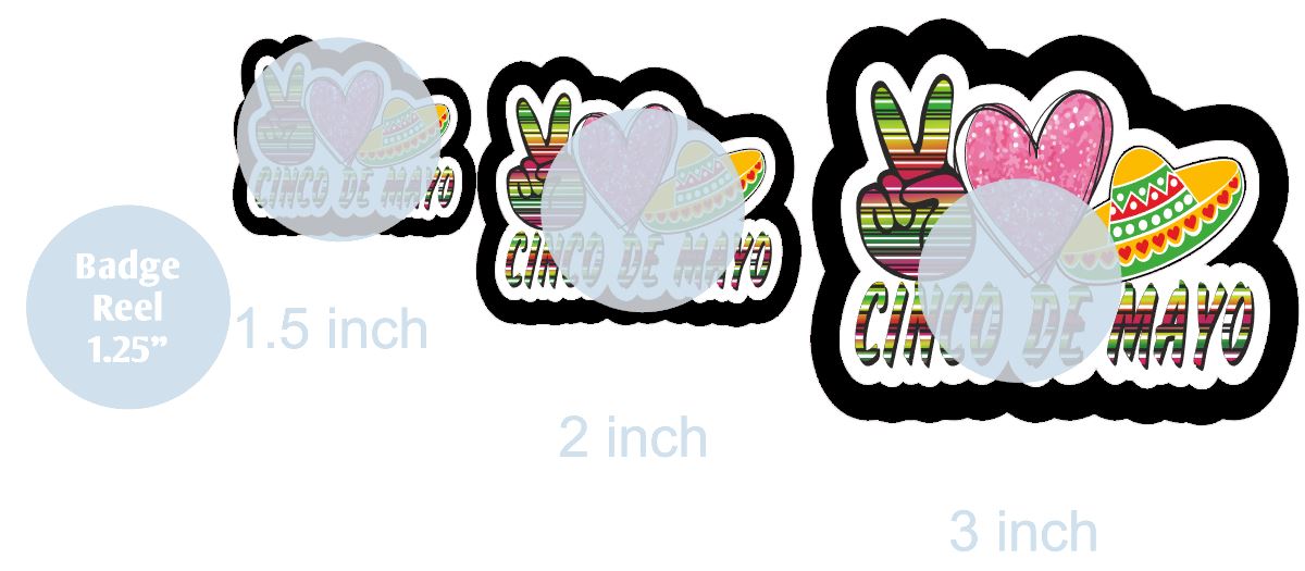 Peace Love Cinco de Mayo - DECAL AND ACRYLIC SHAPE #DA0730