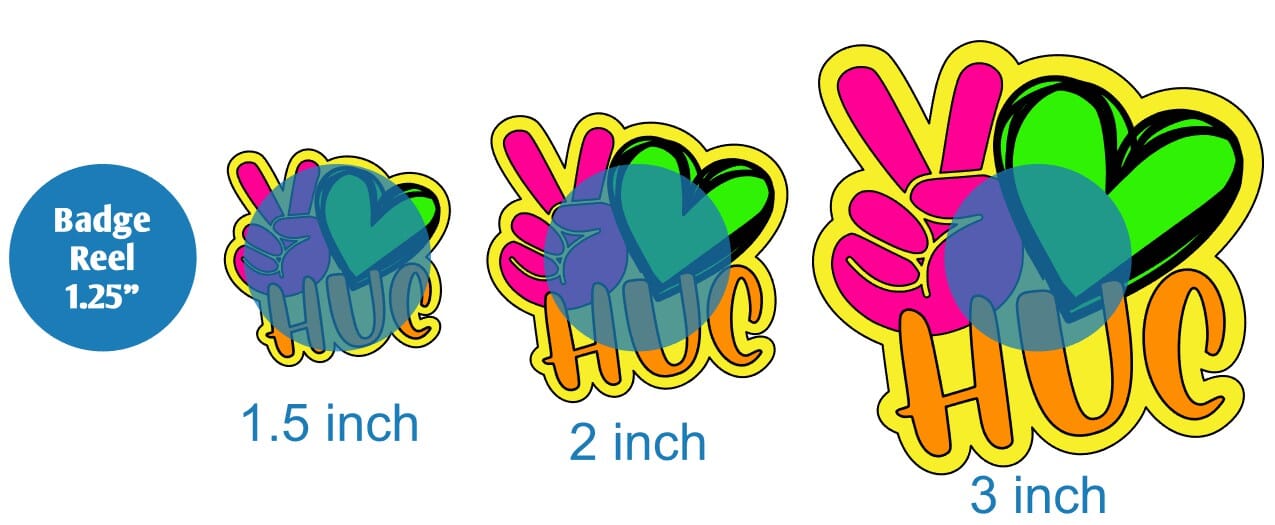 Peace Love HUC (Head Unit Coordinator) - Acrylic Shape #1156