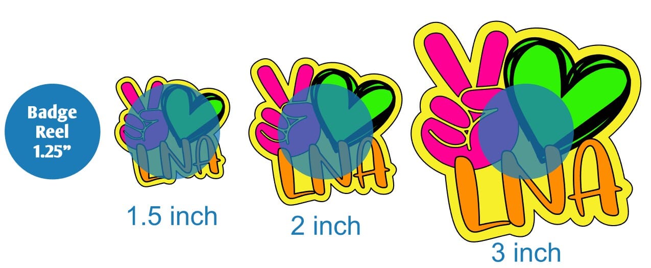 Peace Love LNA - Acrylic Shape #1157