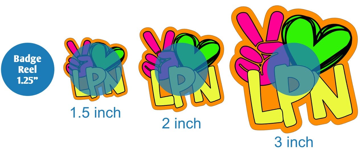 Peace Love LPN - Acrylic Shape #1149