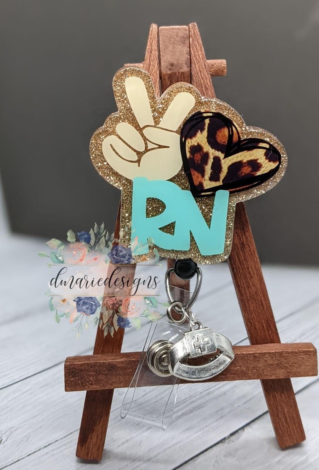 Peace Love RN - Acrylic Shape #1152