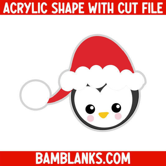 Penguin Face - Acrylic Shape #561