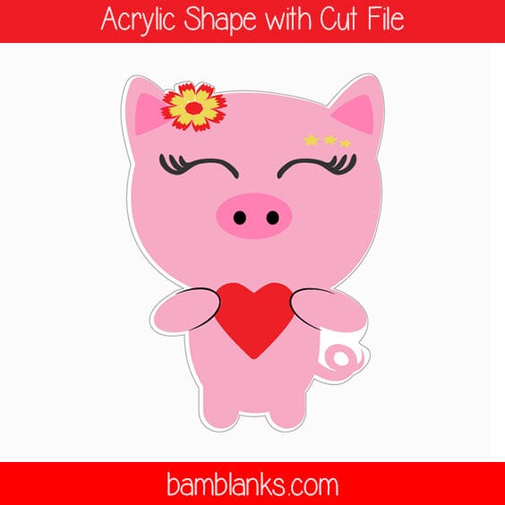 Piggie - Acrylic Shape #512
