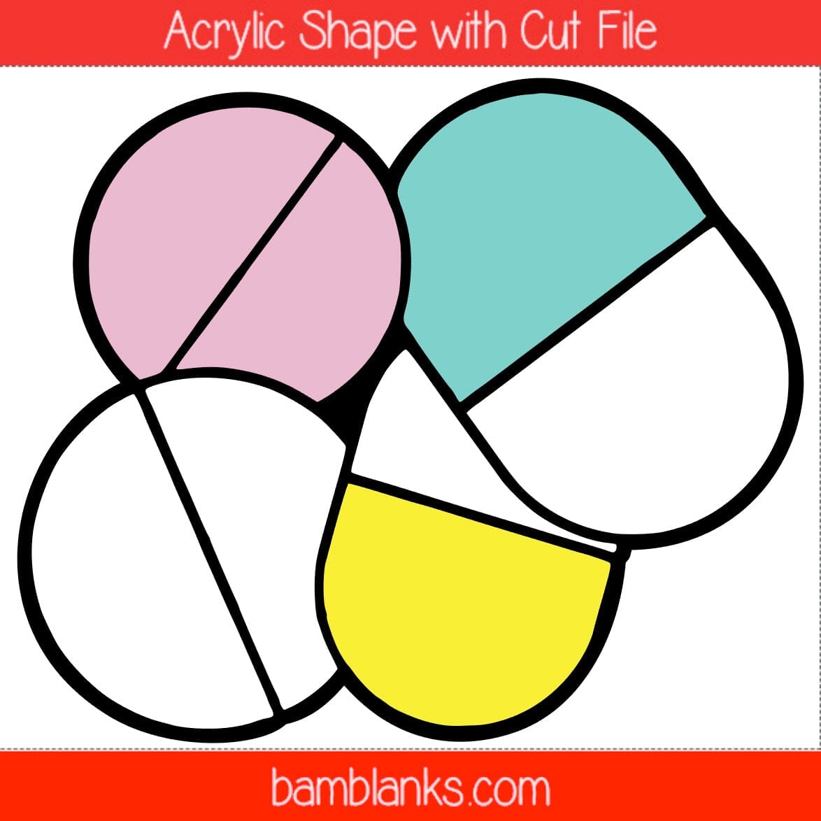 Pile of Pills - Acrylic Shape #1483