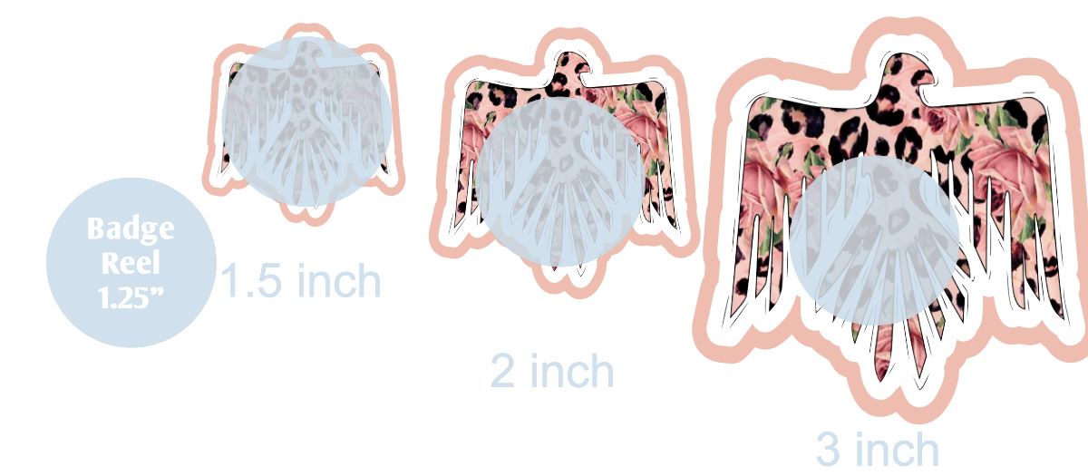 Pink Cheetah Thunderbird - DECAL AND ACRYLIC SHAPE #DA0339