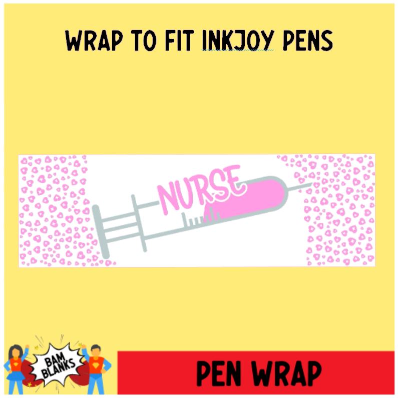 Pink Syringe Nurse - PEN WRAP #PW0001
