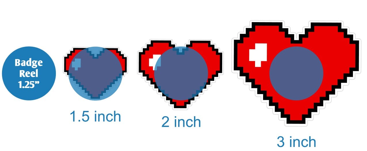 Pixelated Heart - Acrylic Shape #1050