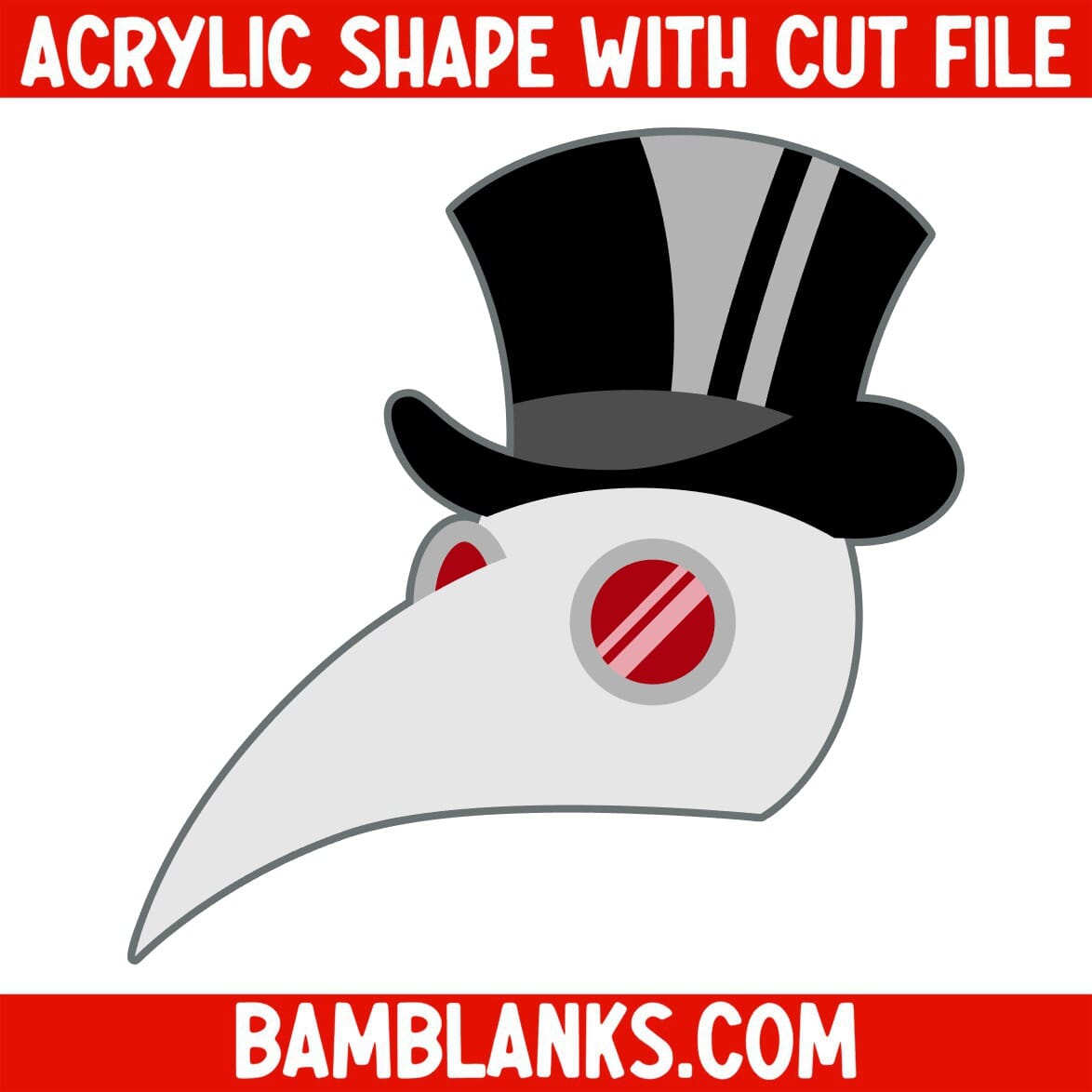 Plague Doctor - Acrylic Shape #199