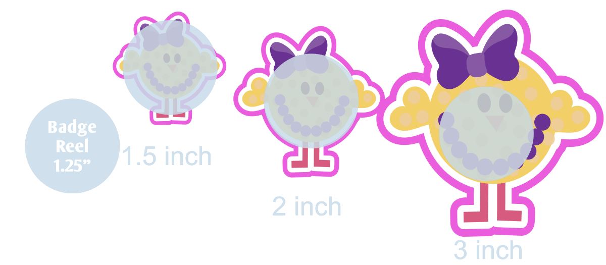 Polka Dot Chick - Acrylic Shape #2292