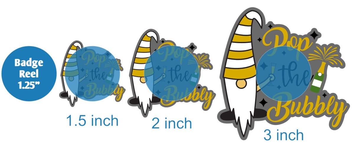 Pop the Bubbly Gnome - Acrylic Shape #1103