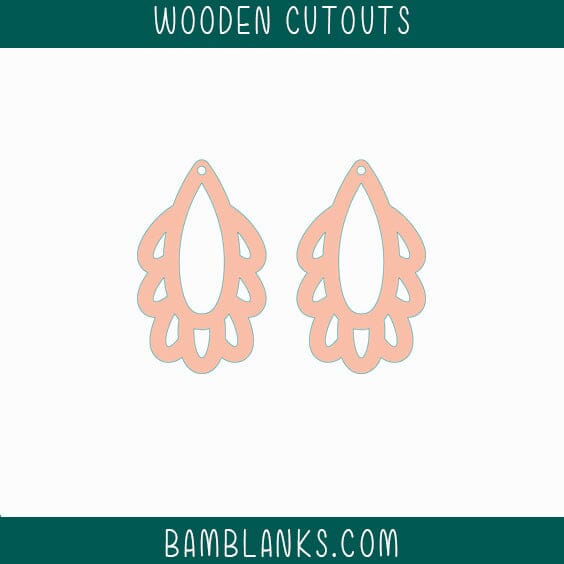 Port Neches Earrings Wood Blanks #W041