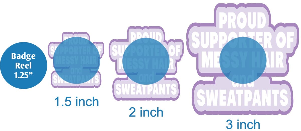 Proud Supporter of Messy Hair and Sweatpants - DECAL AND ACRYLIC SHAPE #DA0282