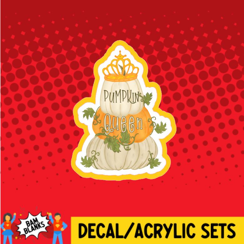 Pumpkin Queen - DECAL AND ACRYLIC SHAPE #DA0373