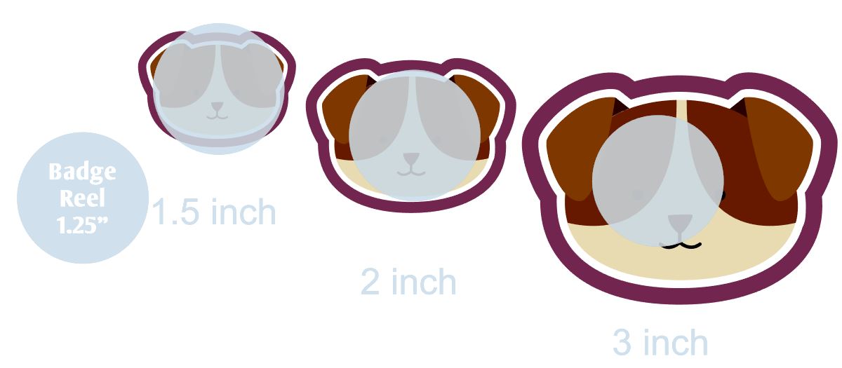 Puppy Face- DECAL AND ACRYLIC SHAPE #DA0135