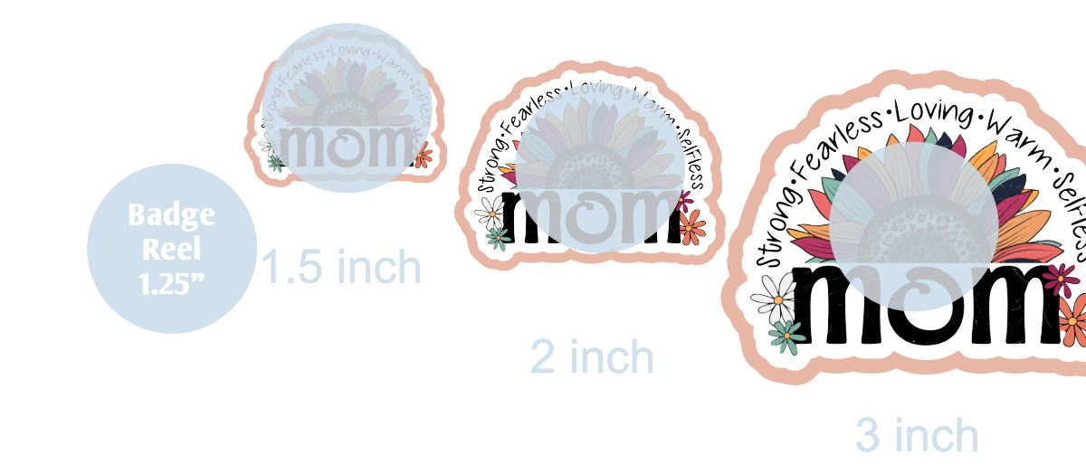 Rainbow Sunflower Mom - DECAL AND ACRYLIC SHAPE #DA0392