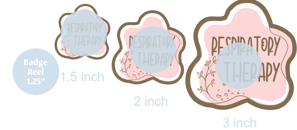 Respiratory Therapy Aesthetic Frame - DECAL AND ACRYLIC SHAPE #DA0871