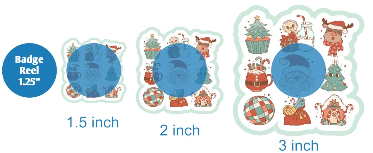 Retro Christmas Elements - DECAL AND ACRYLIC SHAPE #DA01494