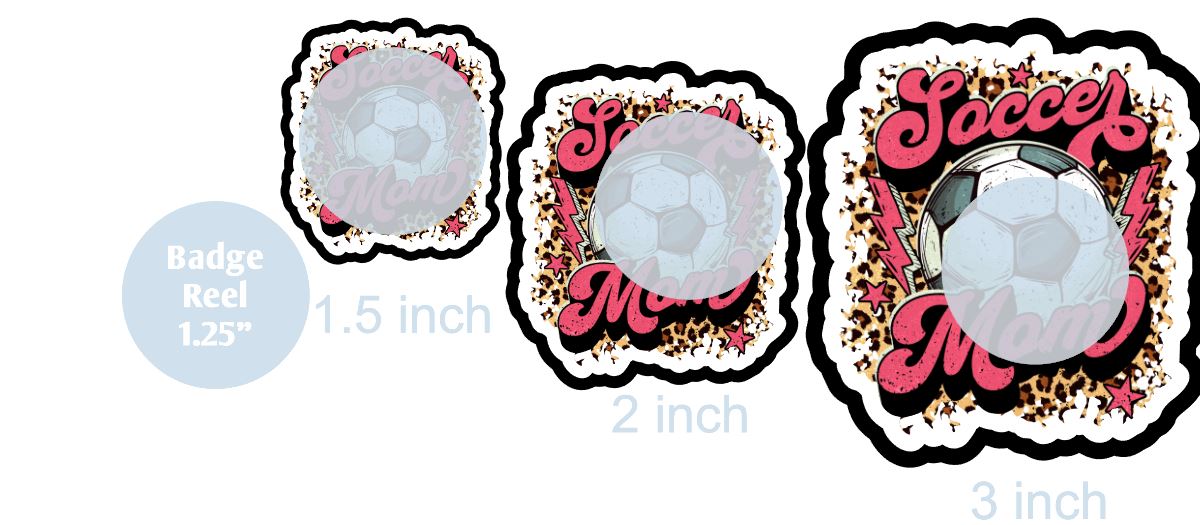 Retro Soccer Mom - DECAL AND ACRYLIC SHAPE #DA