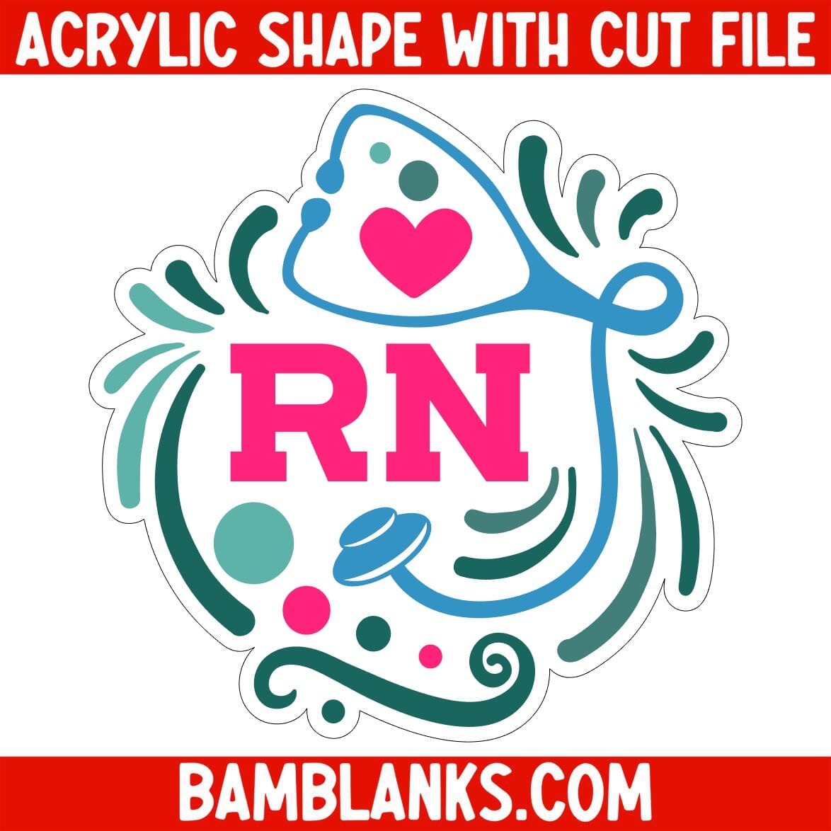 RN Ornament - Acrylic Shape #042