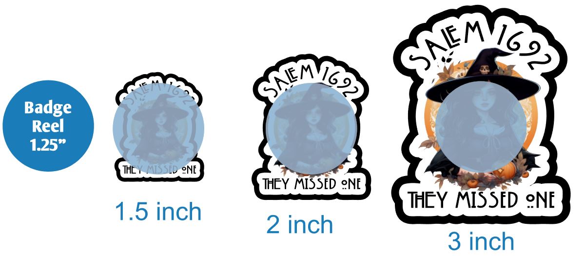 Salem 1662 They Missed One - DECAL AND ACRYLIC SHAPE #DA01304