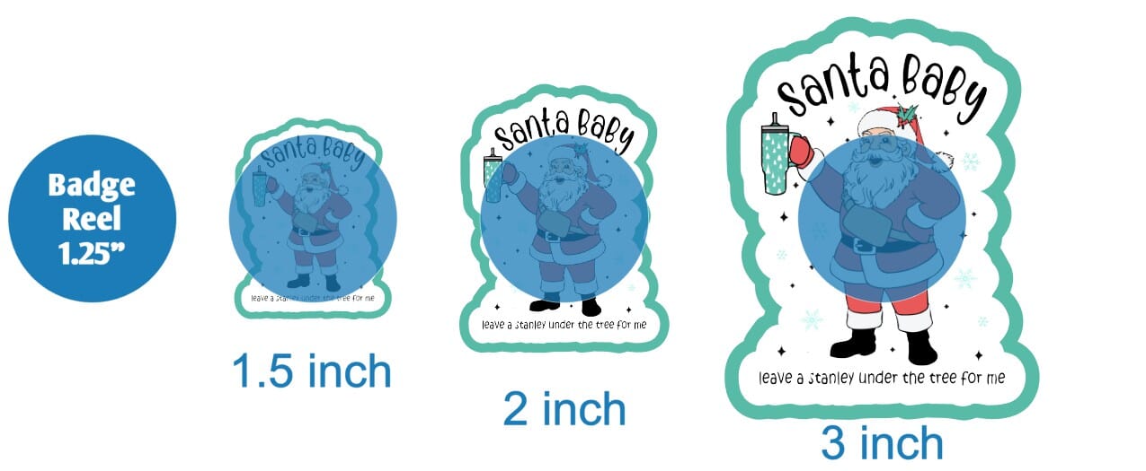 Santa Baby Leave A Stanley Under the Tree - DECAL AND ACRYLIC SHAPE #DA01568