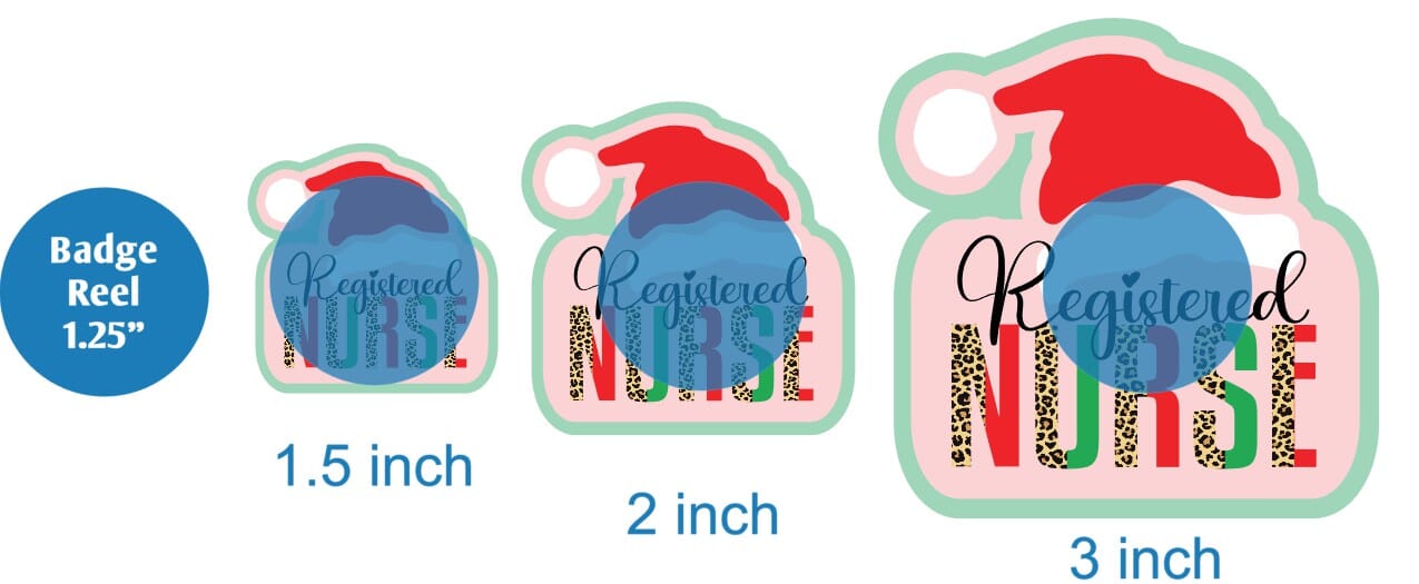 Santa Hat Nurse - DECAL AND ACRYLIC SHAPE #DA0444