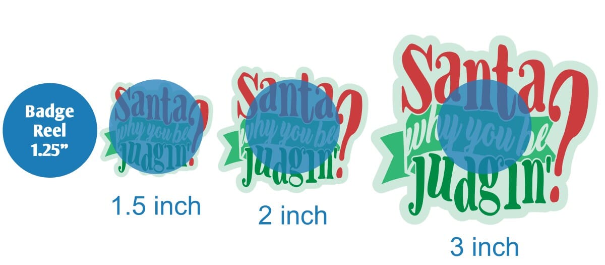 Santa Why You Be Judgin - Acrylic Shape #864