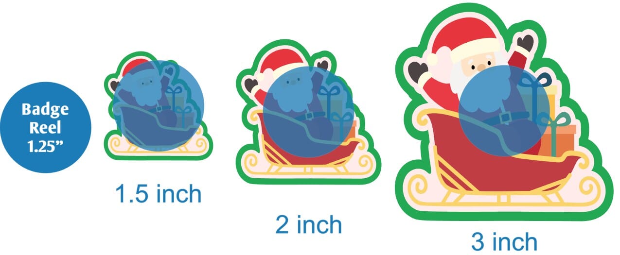 Santa with Gifts - Acrylic Shape #2265