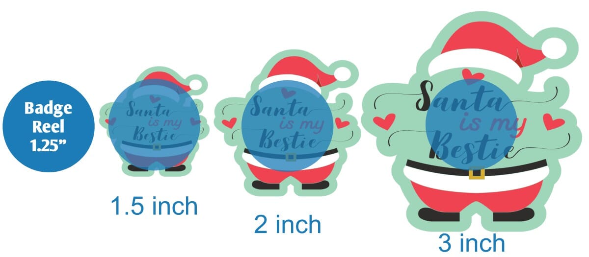 Santas My Bestie - Acrylic Shape #865