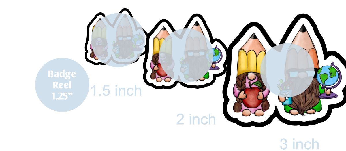 School Gnomes - DECAL AND ACRYLIC SHAPE #DA