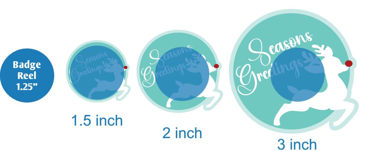 Seasons Greetings Reindeer - Acrylic Shape #2262