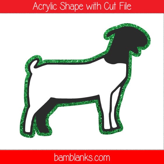 Show Goat - Acrylic Shape #215