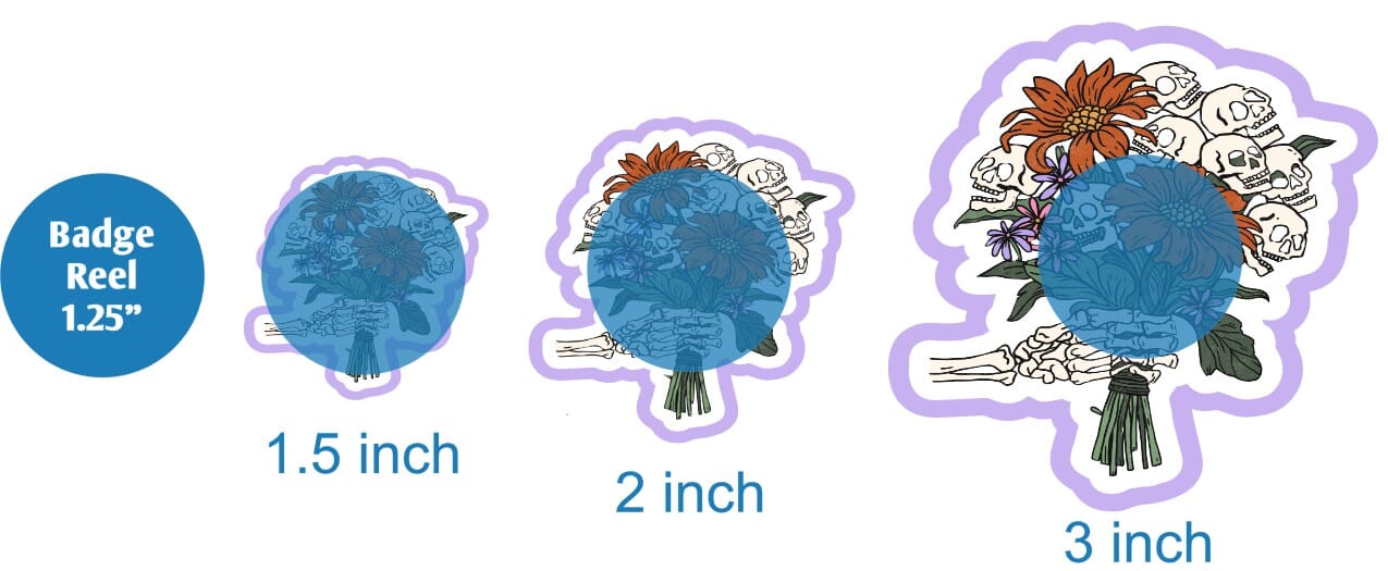 Skull Bouquet - DECAL AND ACRYLIC SHAPE #DA0376