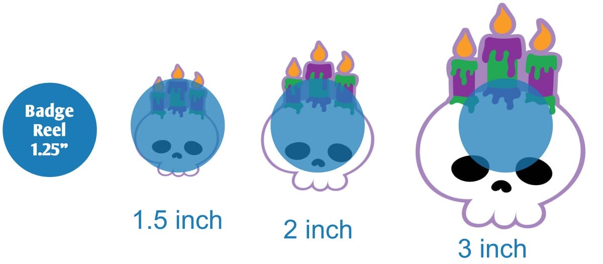 Skull with Candles - Acrylic Shape #949