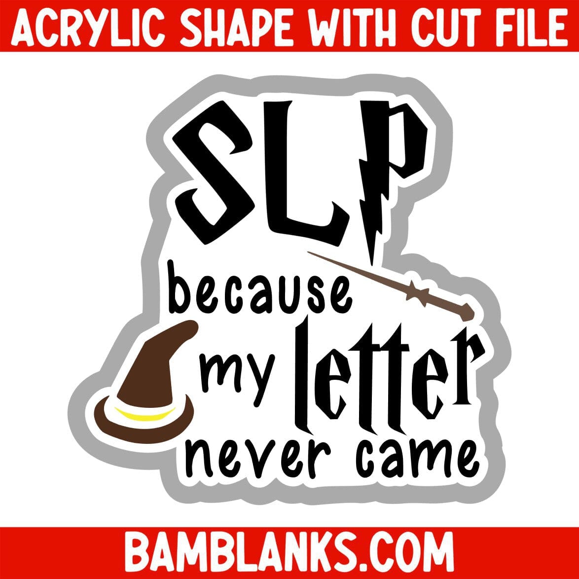SLP Because My Letter Never Came - Acrylic Shape #2438