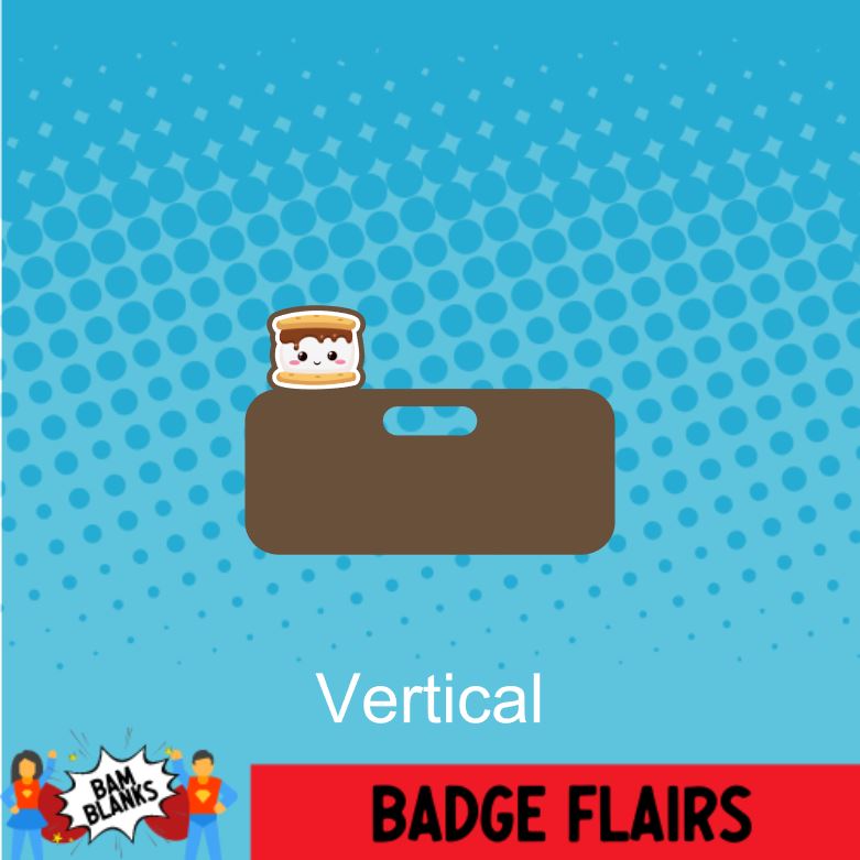 S'more - BADGE FLAIR DECAL AND ACRYLIC #BF0015