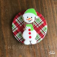 Snowman with Lifted Head - Acrylic Shape #551