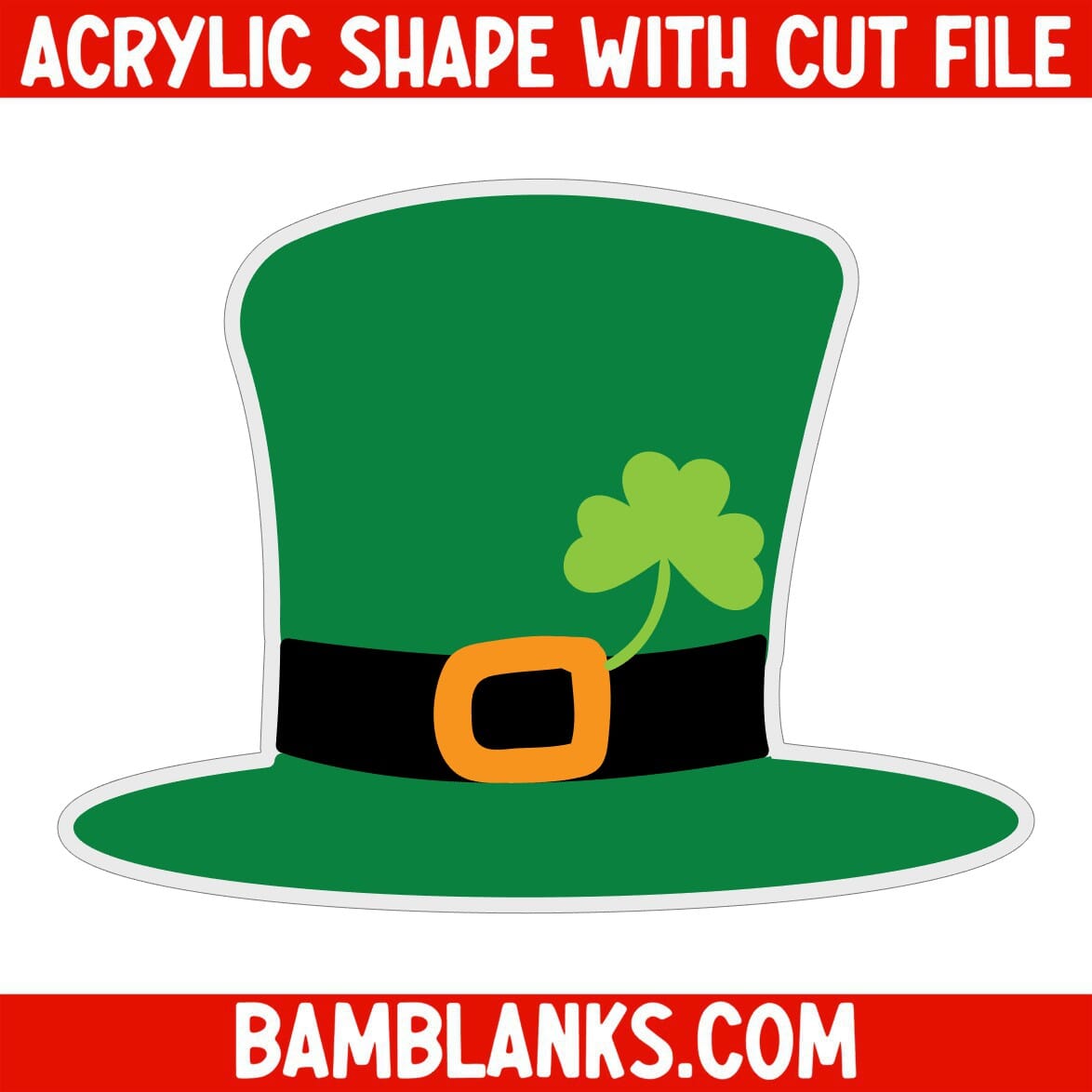 St Paddy's Hat - Acrylic Shape #404