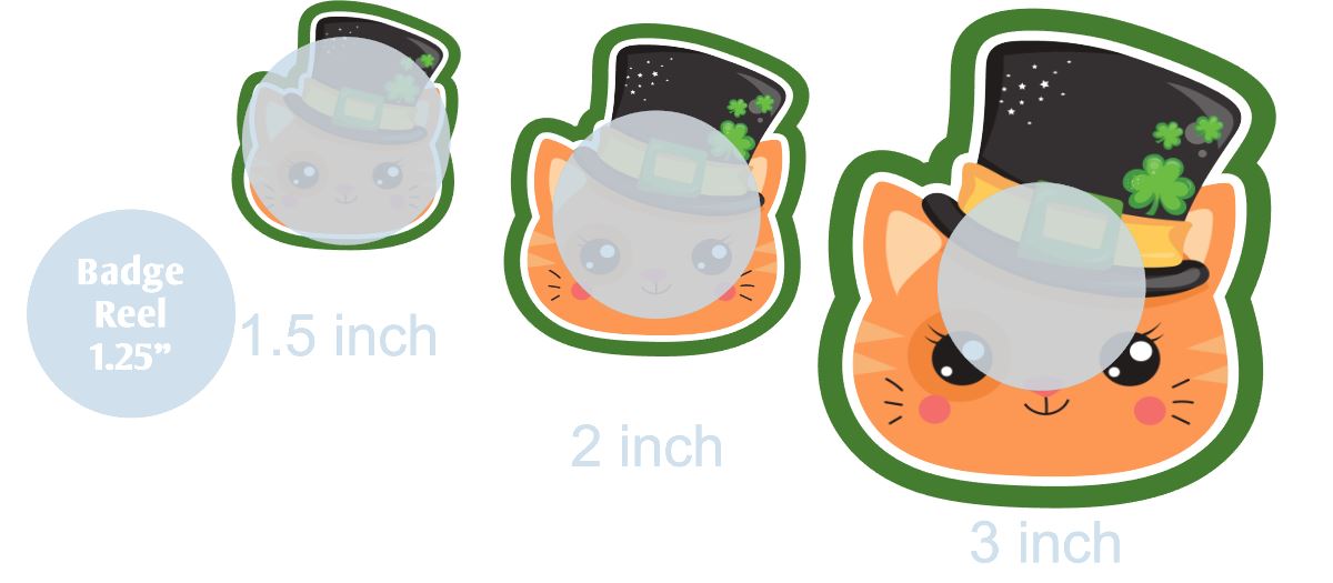 St. Patrick's Cat - DECAL AND ACRYLIC SHAPE #DA0620