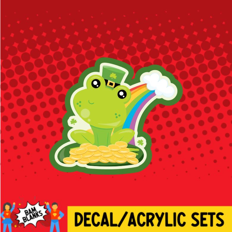St. Patrick's Frog - DECAL AND ACRYLIC SHAPE #DA0618