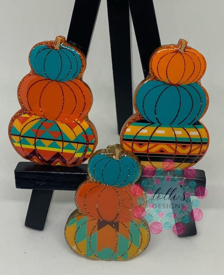 Stacked Pumpkins - Acrylic Shape #987
