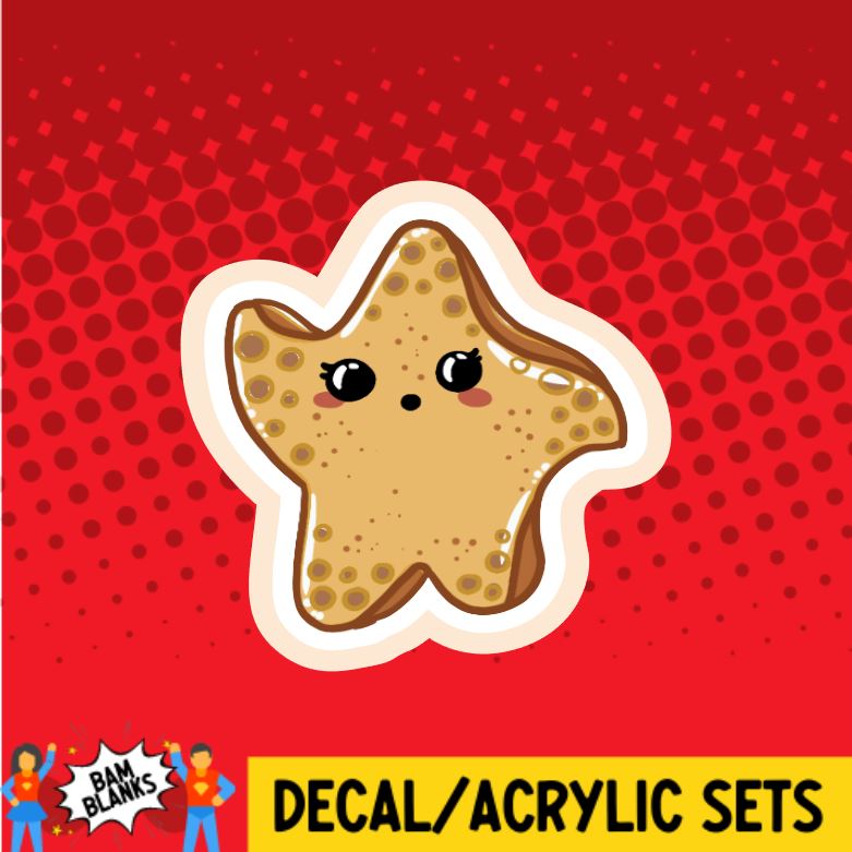 Starfish 2 - DECAL AND ACRYLIC SHAPE #DA0908