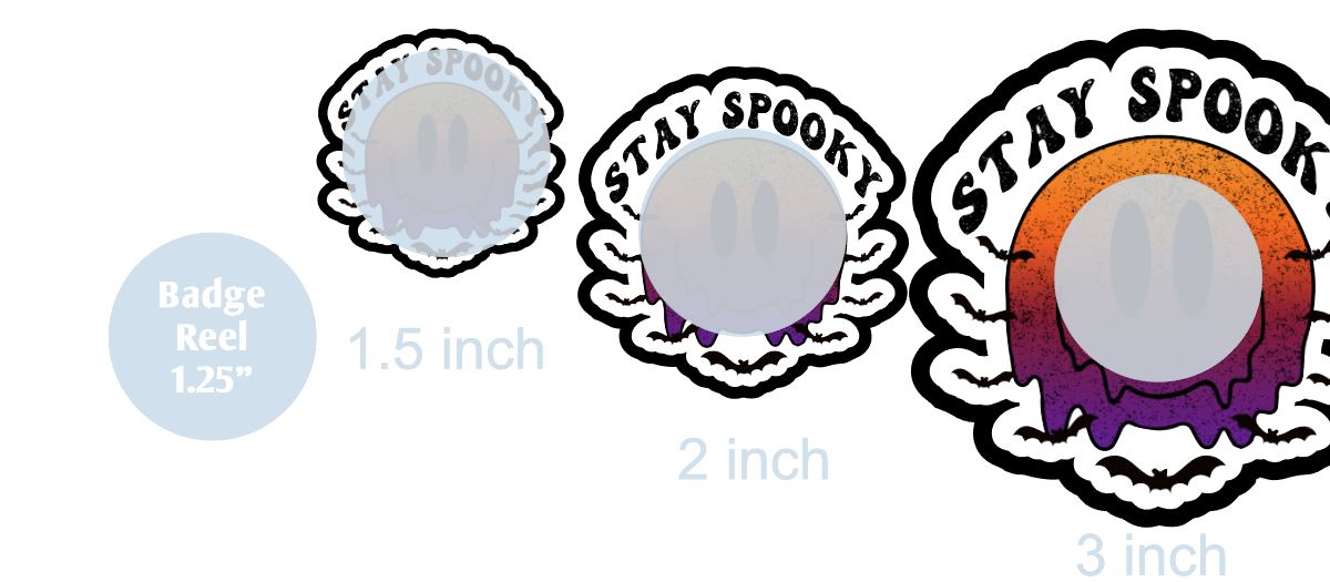 Stay Spooky Drippy Smiley - DECAL AND ACRYLIC SHAPE #DA0931