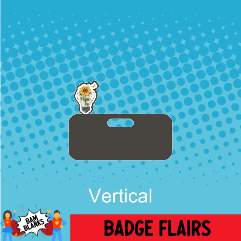 Sunflower with Broken Light Bulb - BADGE FLAIR DECAL AND ACRYLIC #BF0021