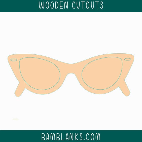 Sunglasses Wood Blank #W011